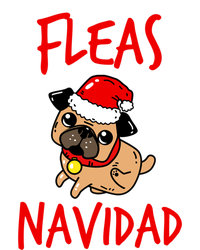 Fleas Navidad Funny Pug Christmas Gift Funny Gift Pom Pom 12in Knit Beanie