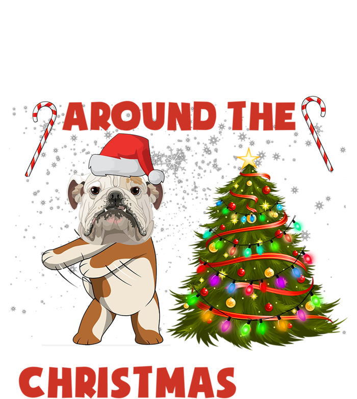 Flossing Around The Christmas TreeEnglish Bulldog Christmas Gift Zip Tote Bag