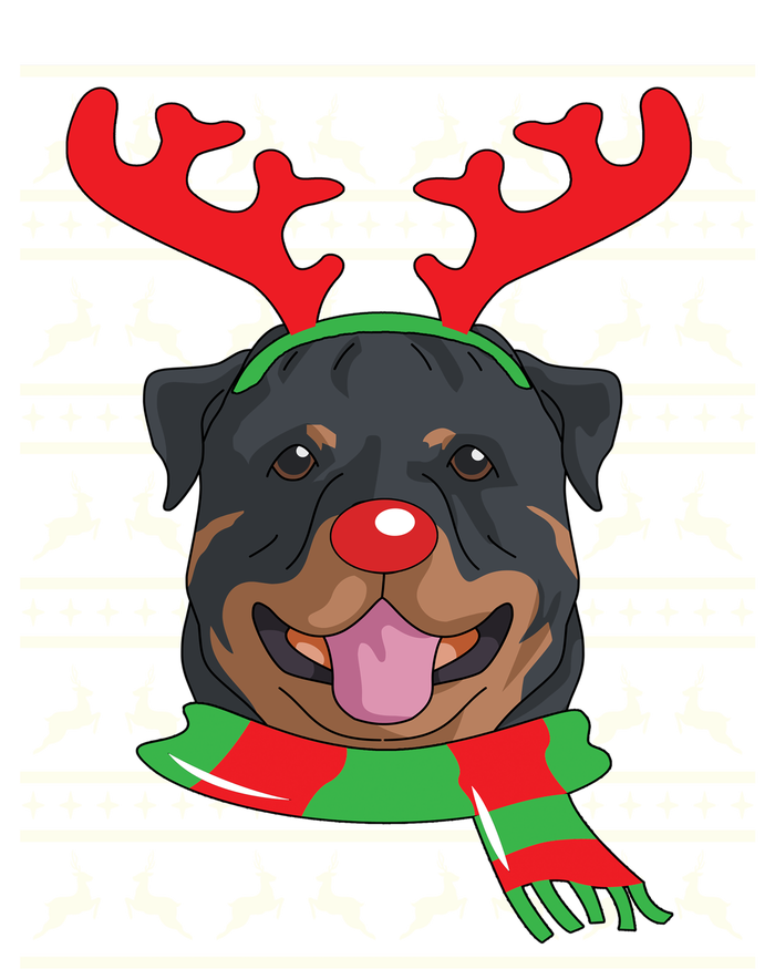 Rottweiler Cute Gift Reindeer Christmas Gift Top T-Shirt