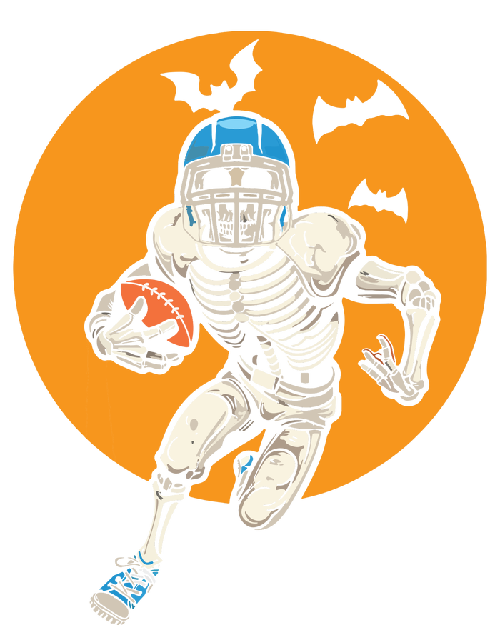 American Football Skeleton Halloween Football Fan Coaster