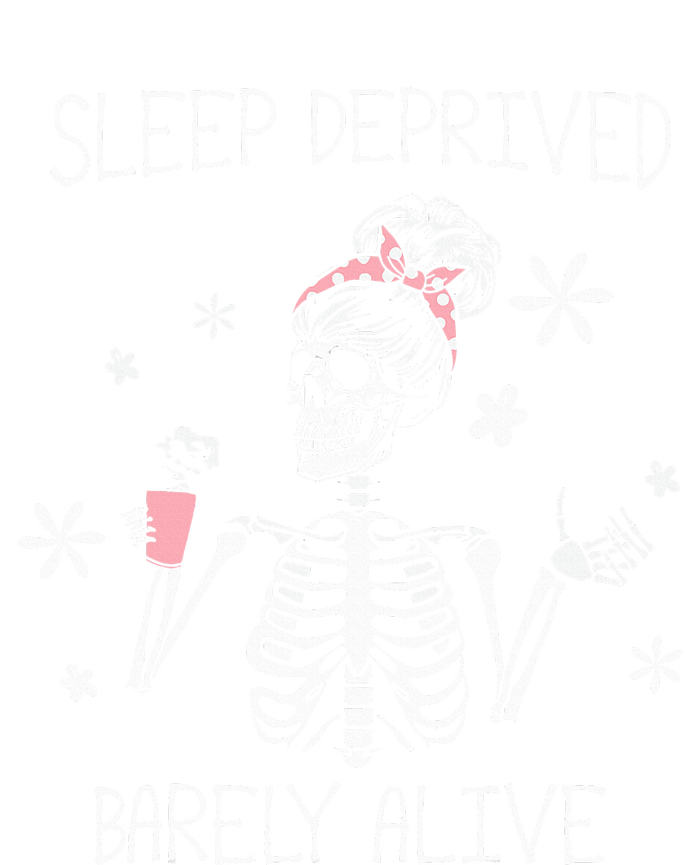 Sleep Deprived Barely Alive Funny Skeleton Halloween Kids Hoodie