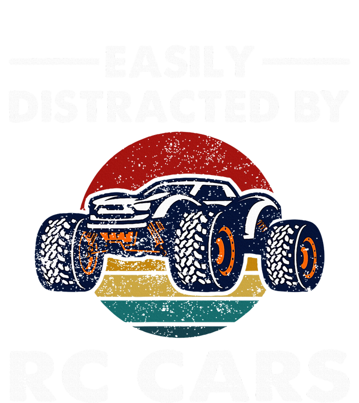 Easily Distracted By RC Cars RC Car Racing Lover Enthusiasts Pom Pom 12in Knit Beanie