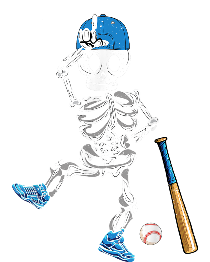 Baseball Skeleton Halloween Vintage Baseball Playing Softstyle Adult Sport Polo