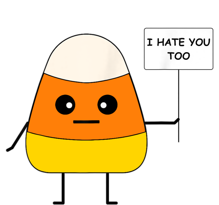 Candy Corn Funny I Hate You Too Team CandyCorn Long Sleeve Shirt