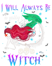 I Will Always Be A Salty Witch Halloween Mermaid Skeleton T-Shirt