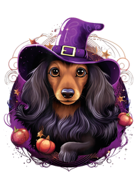 Cute Witch Funny Dachshund Halloween Costume Dog Lover Women's Racerback Tank