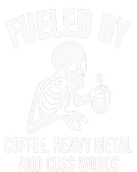 Fueled By Coffee: Skull Skeleton Design for Metal Lovers Drawstring Bag