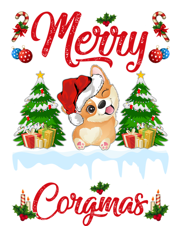 Funny Merry Corgmas Xmas Gift Santa Hat Corgi Christmas Cute Gift Sweatshirt