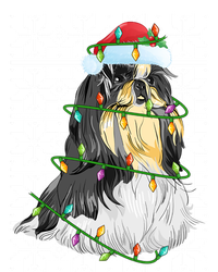 Shih Tzu Dog Christmas Lights Santa Hat Dog Ugly Xmas Cool Gift Hoodie