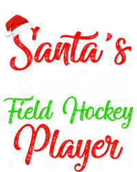 Funny Xmas Santas Favorite Field Hockey Player Christmas Funny Gift T-Shirt