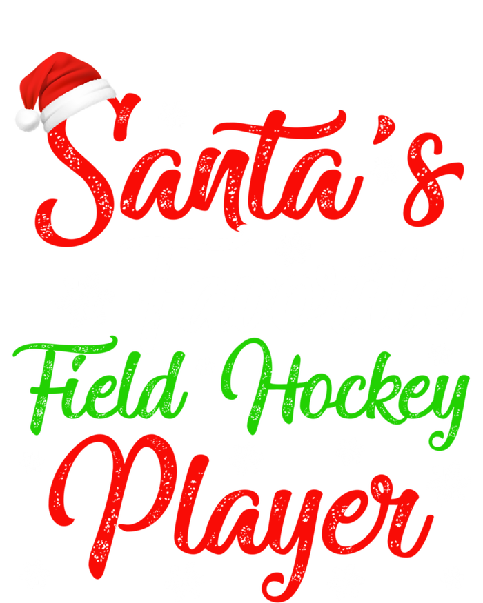 Funny Xmas Santas Favorite Field Hockey Player Christmas Funny Gift T-Shirt