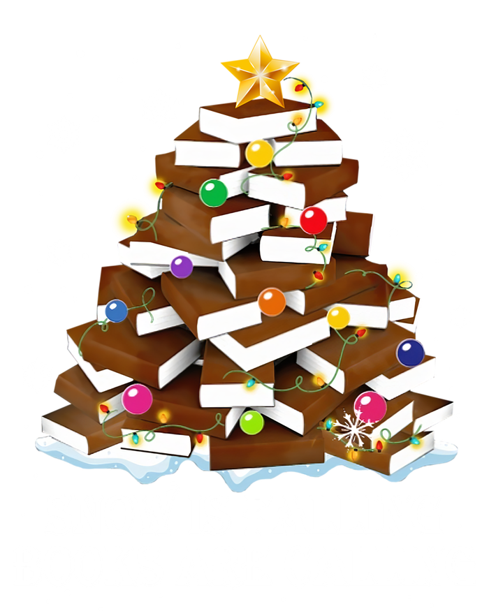 Snow Is Falling Books Are Calling Christmas Tree Books Lover Gift Bumper Sticker