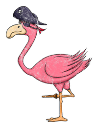 Pirate Pink Flamingo With Eyepatch Halloween 7-Panel Snapback Hat