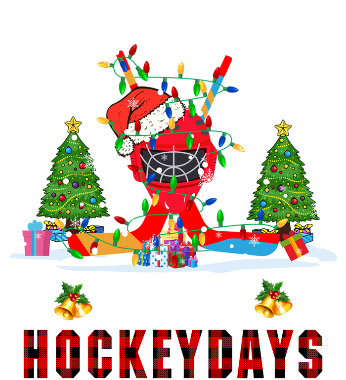 Happy Hockey Xmas Days Santa Ice Hockey Equipt Player Gift Toddler Sweatshirt