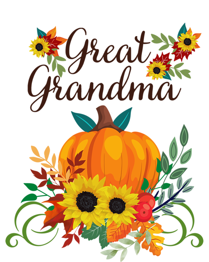 Great Grandma Fall Autumn Pumpkin Sunflowers Thanksgiving Gift Toddler Hoodie