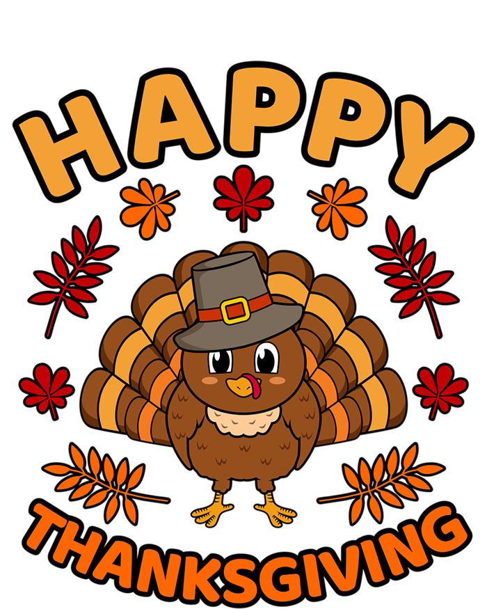 Happy Thanksgiving Funny Turkey Family Graphic Gift Short Acrylic Beanie