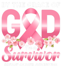 By The Grace Of God Im A Survivor Breast Cancer Awareness Mesh Reversible Basketball Jersey Tank