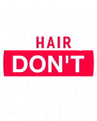 Hockey Hair Dont Care Funny Goalie Ice Sport Cute Gift Women's Tri-Blend 3/4-Sleeve Raglan Shirt