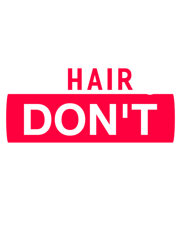 Hockey Hair Dont Care Funny Goalie Ice Sport Cute Gift Women's Tri-Blend 3/4-Sleeve Raglan Shirt