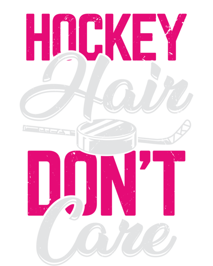 Hockey Hair Dont Care Design Ice Hockey Gift Kids Hoodie