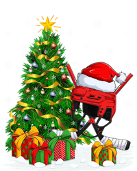 Hockey Sports Lover Matching Santa Hat Hockey Christmas Cool Gift T-Shirt