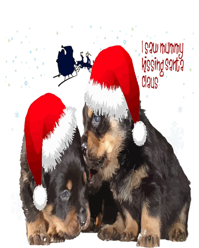 Holiday Ready Rottweilers A Puppy First Christmas Gift Full Zip Hoodie