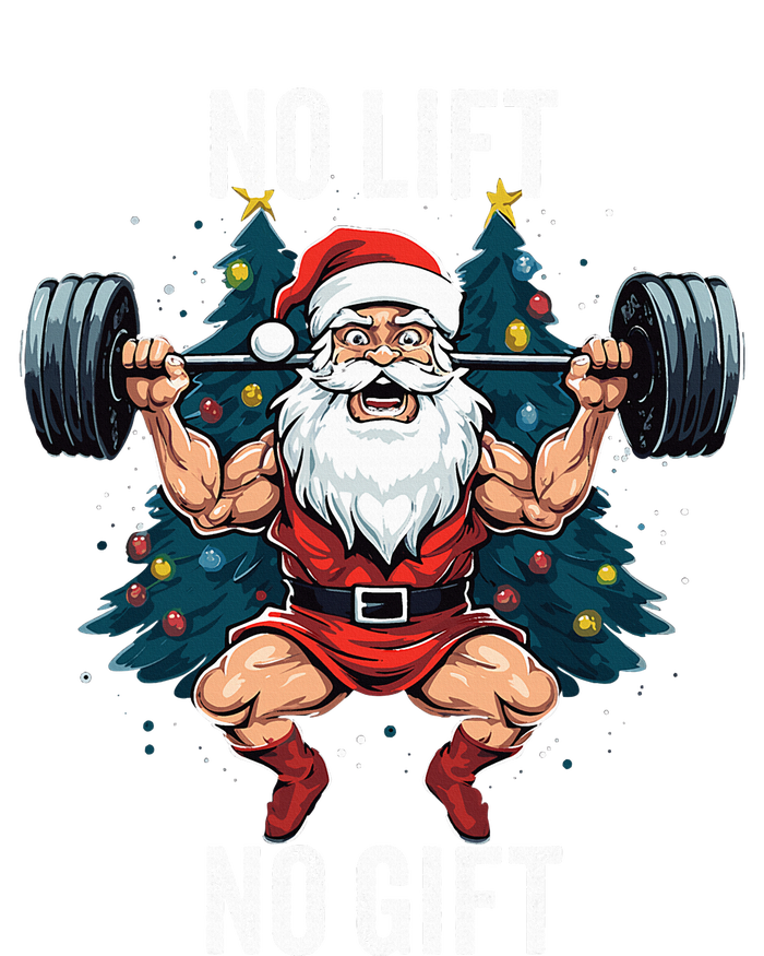 No Lift No Gift Santa Claus Christmas Gym Bodybuilding Poster