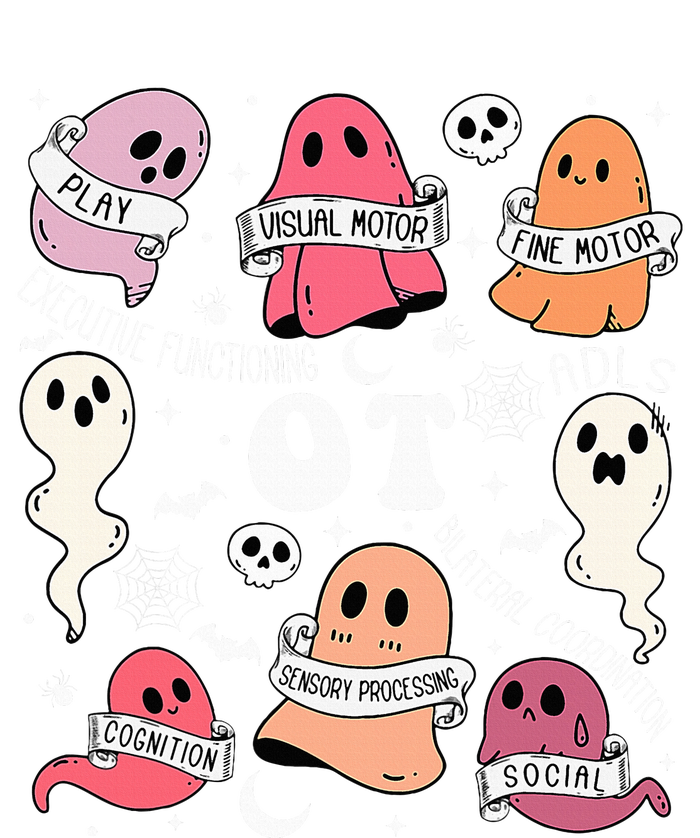 Occupational Therapy OT OTA Halloween Spooky Cute Ghosts Button