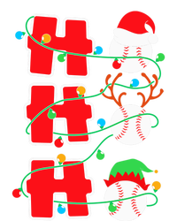 Christmas Baseball Ho Ho Ho Funny Xmas Sports Gift Tall Hoodie