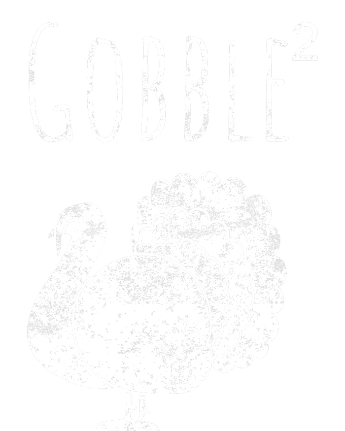 Retro Funny Gobble Squared Turkey Day Math Thanksgiving Joke Womens Cotton Relaxed Long Sleeve T-Shirt