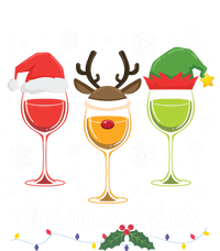 Christmas Spirits Santa Reindeer Elf And Glasses Of Red Wine Cute Gift Doggie Tank