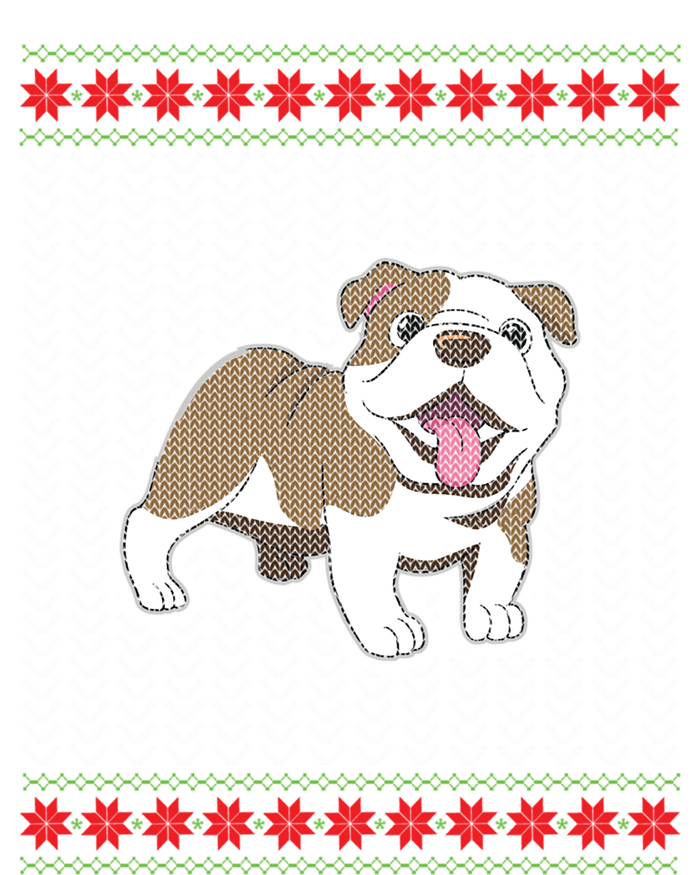 Cute Bulldog Ugly Christmas Funny Gift Design T-Shirt