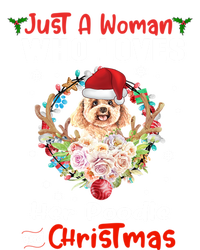 Just A Who Loves Her Poodle Dog And Christmas Xmas Gift Sweatshirt Cinch Pack Bag