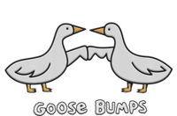 Cute Goose Bumps Funny Goose Embroidery Geese Fist Bump Pun Tie-Dye T-Shirt