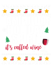 Full Of Holiday Spirit Called Wine Ugly Christmas Sweater Funny Gift Softstyle Adult Sport Polo