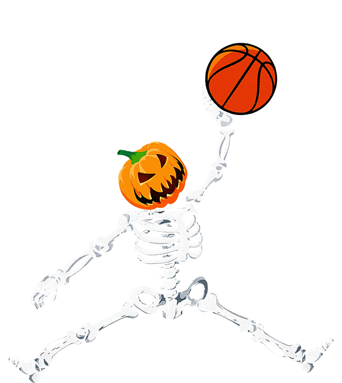 Skeleton Basketball Halloween Pumpkin Slam Dunk Kids T-Shirt