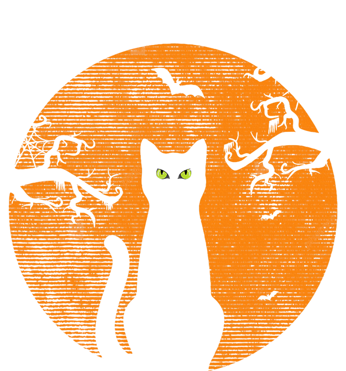 Vintage Scary Halloween Cat Costume Retro Cat Moon Ladies Essential Tank