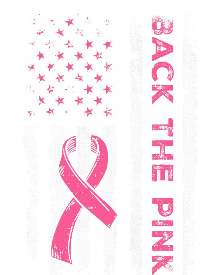 American Flag Back The Pink Breast Cancer Awareness Ribbon Tank Top