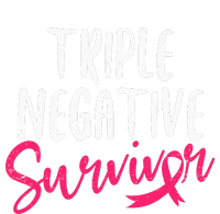 Triple Negative Survivor Pink Ribbon Breast Cancer Awareness PosiCharge RacerMesh Polo