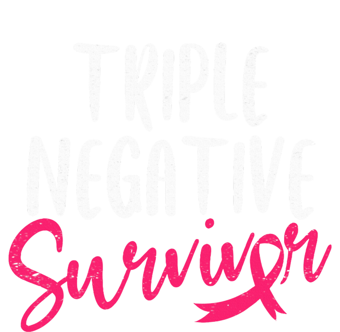 Triple Negative Survivor Pink Ribbon Breast Cancer Awareness PosiCharge RacerMesh Polo