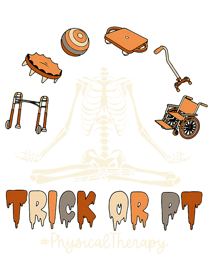 Trick Or PT Physical Therapy Skeleton Halloween Doctor PTA T-Shirt