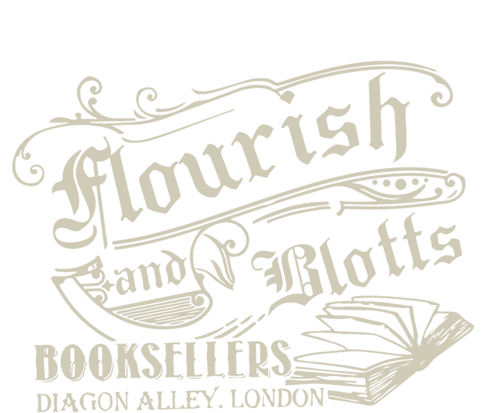 Flourish And Blotts Wizard Book Poster