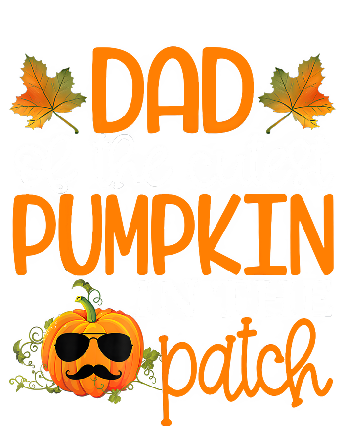 Dad Of The Cutest Pumpkin In The Patch Halloween Women's Racerback Cropped Tank