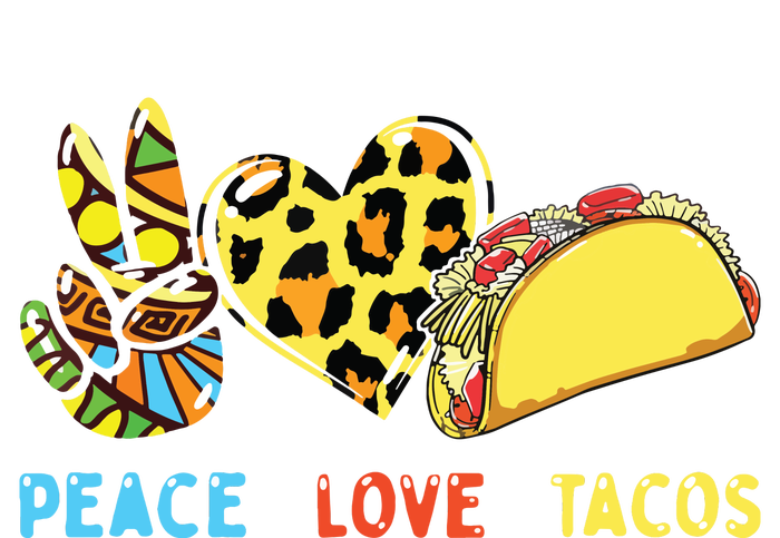 Peace Love Tacos Cute Taco Tuesday Mexican Food Lovers Stainless Steel Insulated Water Bottle