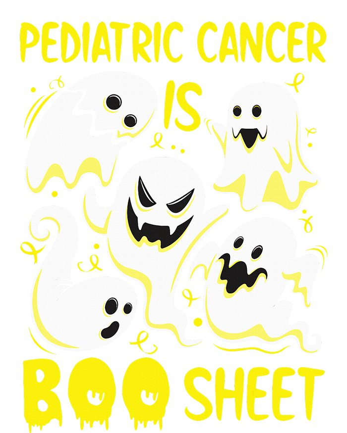 Spooky Yellow Ghost for Pediatric Cancer Awareness T-Shirt