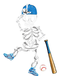 Baseball Skeleton Halloween Vintage Baseball Playing T-Shirt