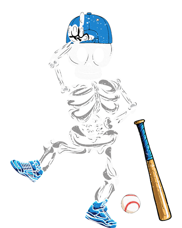 Baseball Skeleton Halloween Vintage Baseball Playing T-Shirt