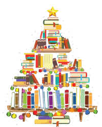 Christmas Library Tree Gift For Librarian And Book Lover Tank Top