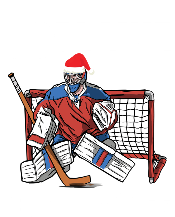 Goal Line Do Not Cross Santa Goalkeeper Christmas Goalie Gift T-Shirt