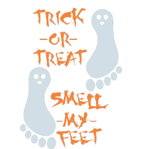 Funny Trick Or Treat Smell My Feet Halloween Flexfit Unipanel Trucker Cap